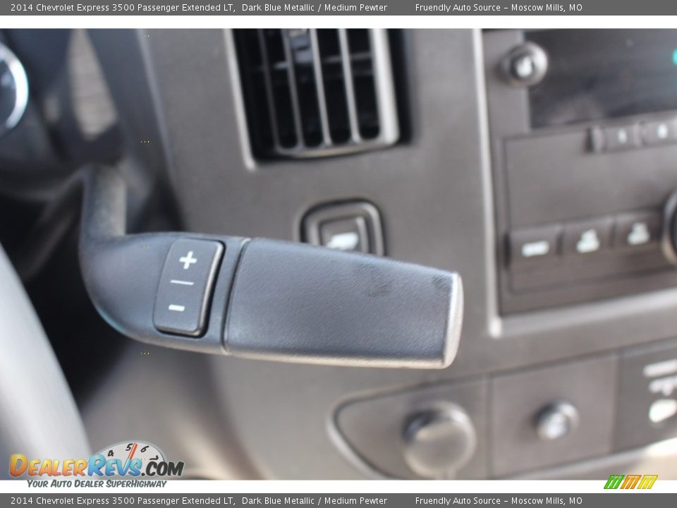 2014 Chevrolet Express 3500 Passenger Extended LT Dark Blue Metallic / Medium Pewter Photo #12