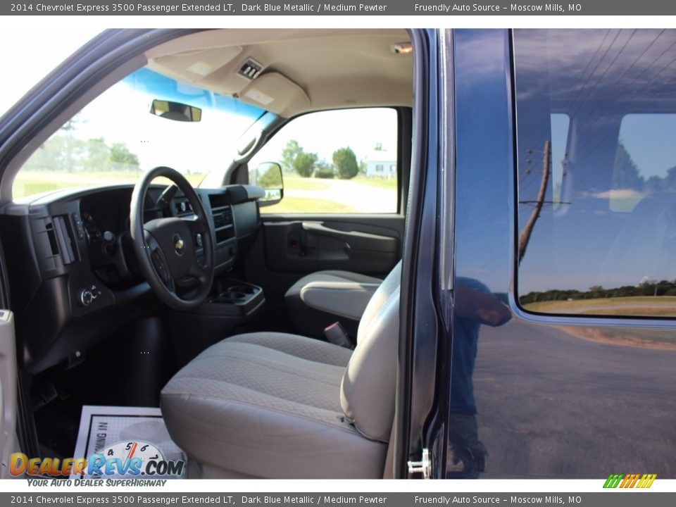 2014 Chevrolet Express 3500 Passenger Extended LT Dark Blue Metallic / Medium Pewter Photo #27