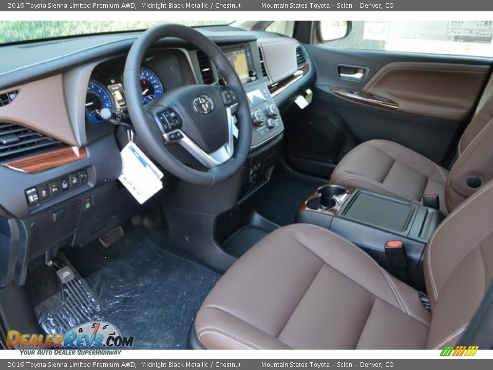 Chestnut Interior - 2016 Toyota Sienna Limited Premium AWD Photo #5