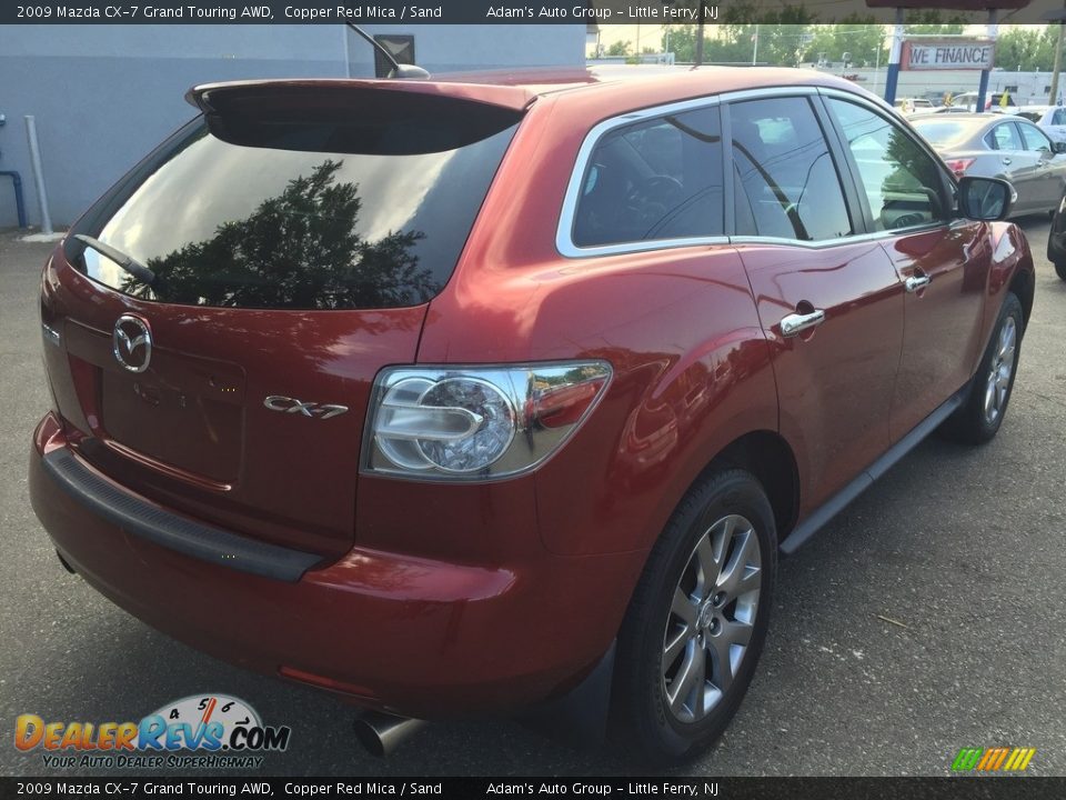 2009 Mazda CX-7 Grand Touring AWD Copper Red Mica / Sand Photo #5