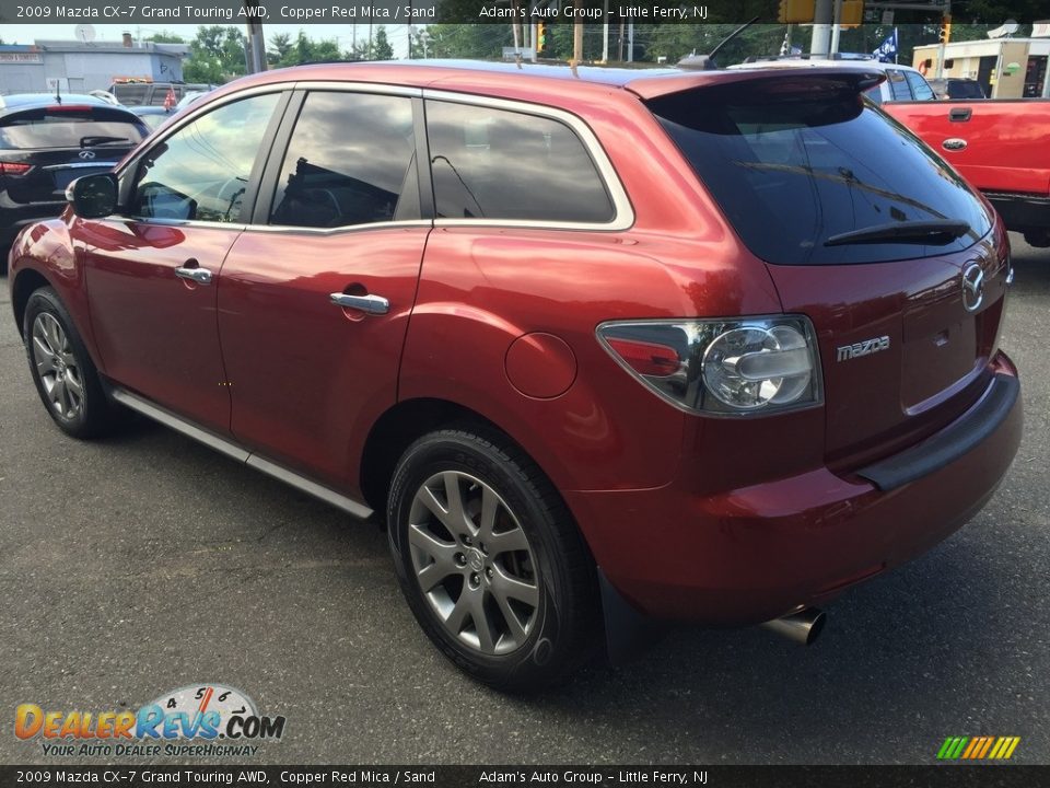 2009 Mazda CX-7 Grand Touring AWD Copper Red Mica / Sand Photo #6