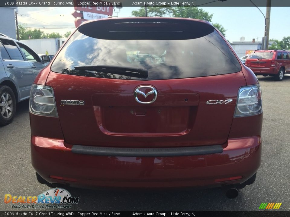 2009 Mazda CX-7 Grand Touring AWD Copper Red Mica / Sand Photo #7