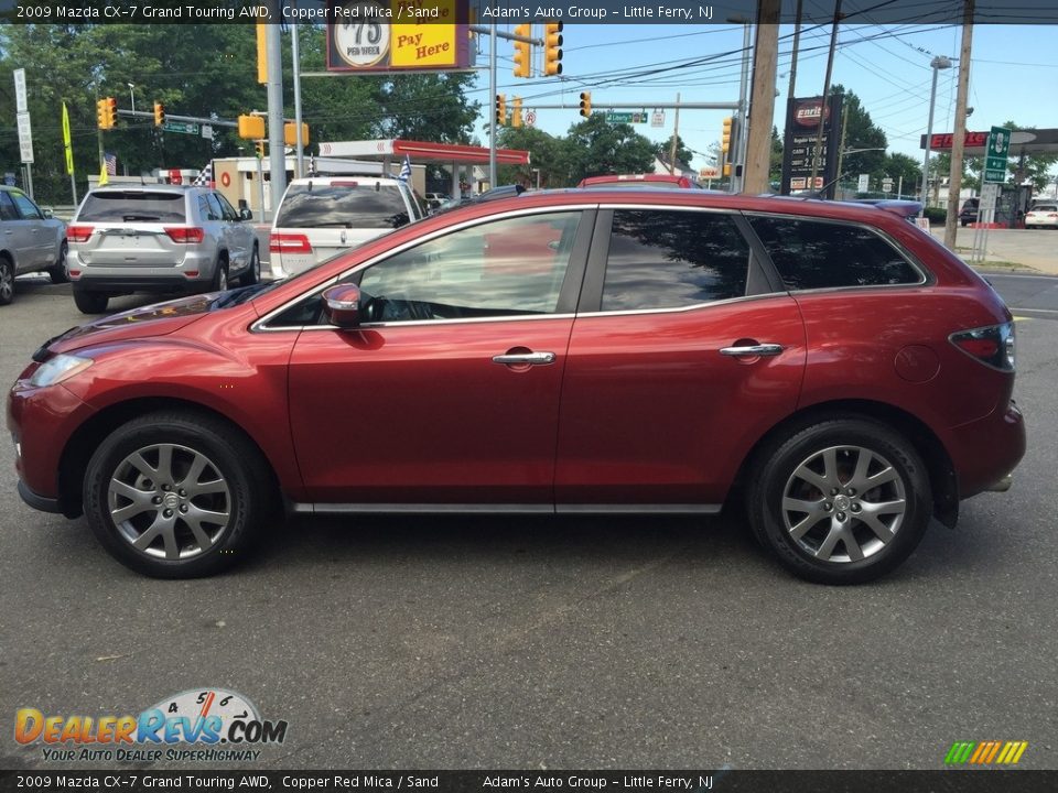 2009 Mazda CX-7 Grand Touring AWD Copper Red Mica / Sand Photo #8