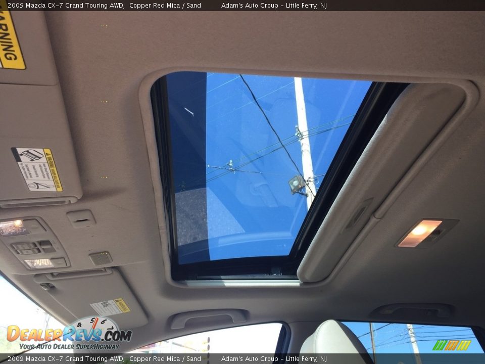 2009 Mazda CX-7 Grand Touring AWD Copper Red Mica / Sand Photo #16