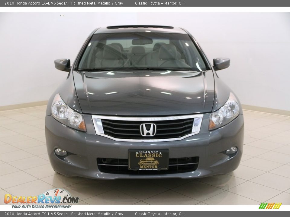 2010 Honda Accord EX-L V6 Sedan Polished Metal Metallic / Gray Photo #2