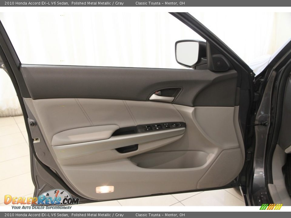 2010 Honda Accord EX-L V6 Sedan Polished Metal Metallic / Gray Photo #4