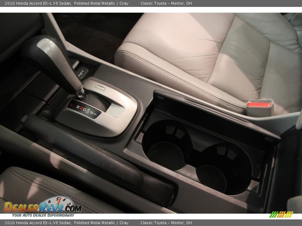 2010 Honda Accord EX-L V6 Sedan Polished Metal Metallic / Gray Photo #10