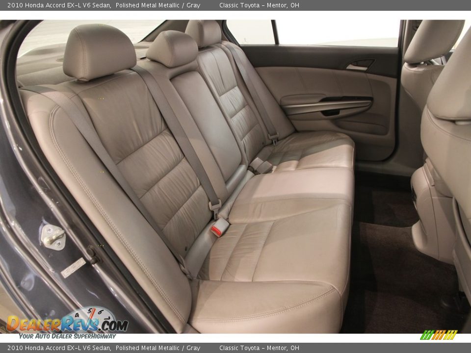 2010 Honda Accord EX-L V6 Sedan Polished Metal Metallic / Gray Photo #13