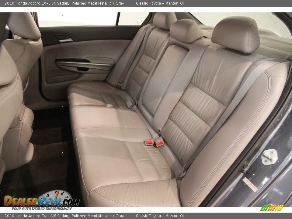 2010 Honda Accord EX-L V6 Sedan Polished Metal Metallic / Gray Photo #14