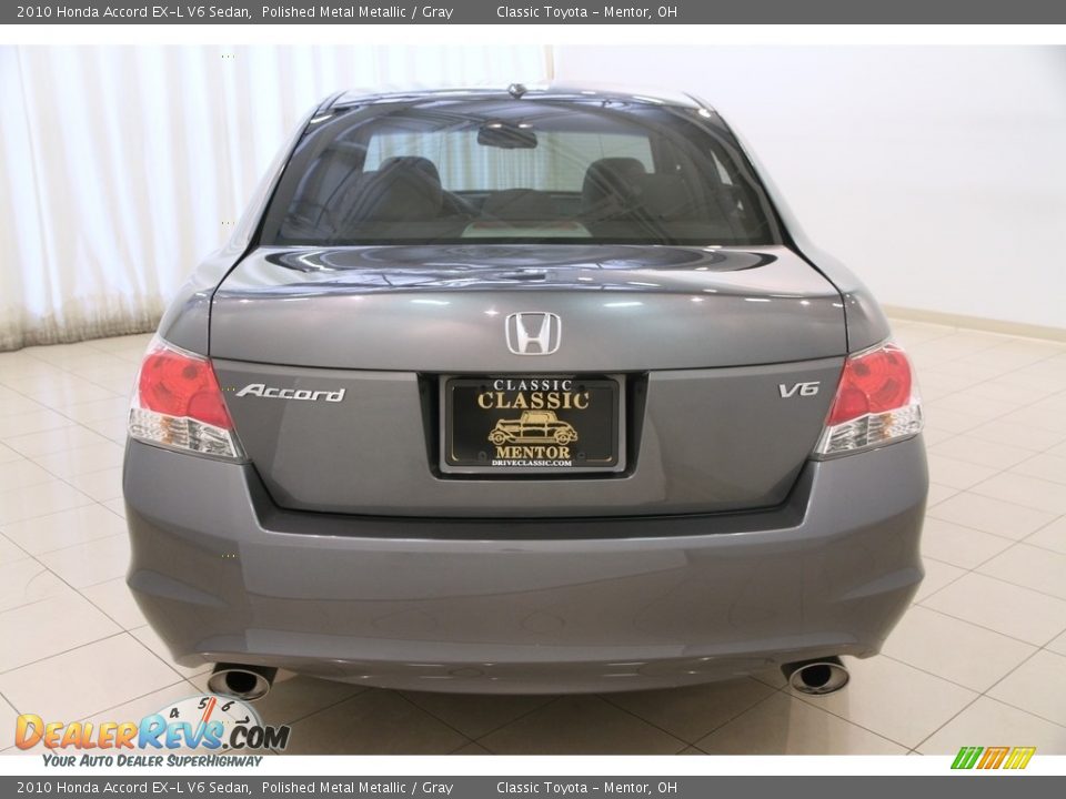 2010 Honda Accord EX-L V6 Sedan Polished Metal Metallic / Gray Photo #15