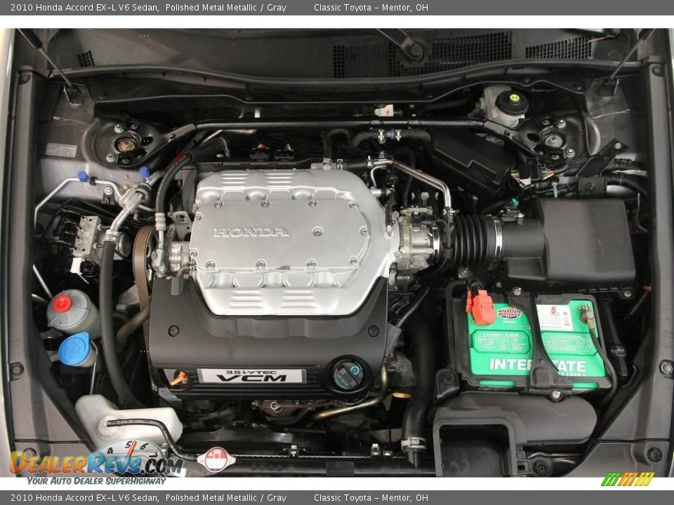 2010 Honda Accord EX-L V6 Sedan Polished Metal Metallic / Gray Photo #16