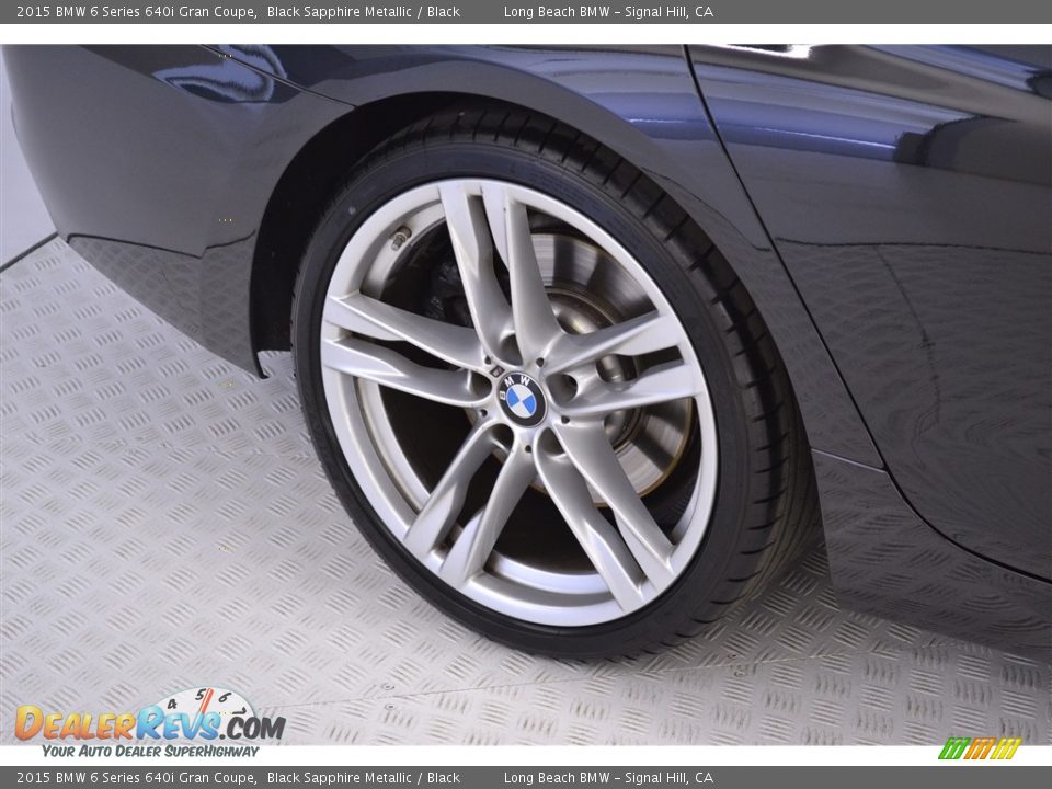 2015 BMW 6 Series 640i Gran Coupe Black Sapphire Metallic / Black Photo #10
