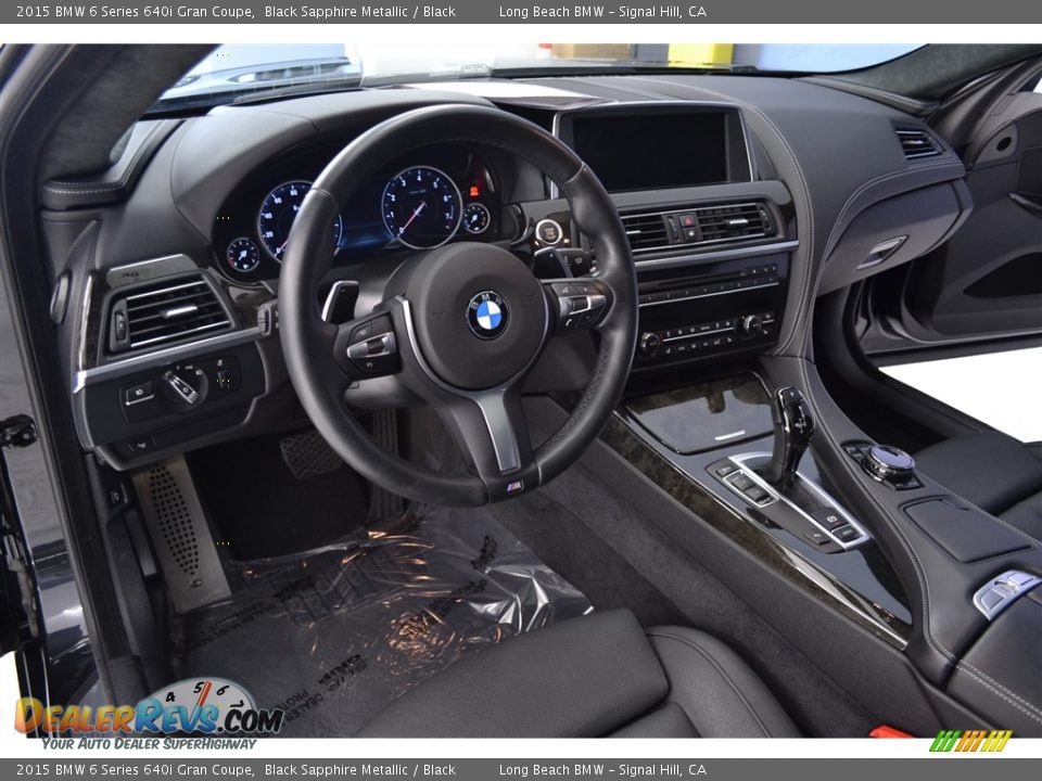 2015 BMW 6 Series 640i Gran Coupe Black Sapphire Metallic / Black Photo #11