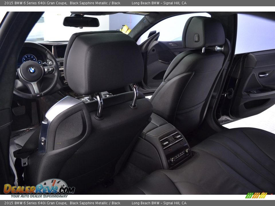 2015 BMW 6 Series 640i Gran Coupe Black Sapphire Metallic / Black Photo #13
