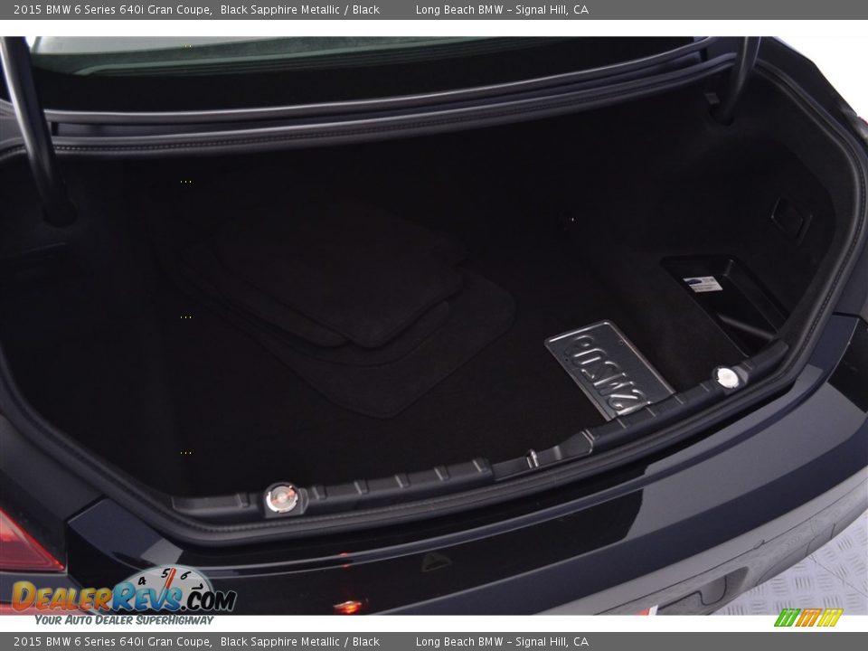2015 BMW 6 Series 640i Gran Coupe Black Sapphire Metallic / Black Photo #15