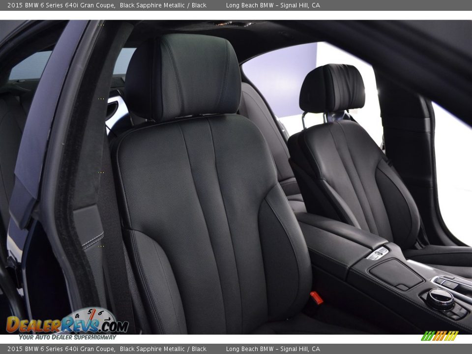 2015 BMW 6 Series 640i Gran Coupe Black Sapphire Metallic / Black Photo #17