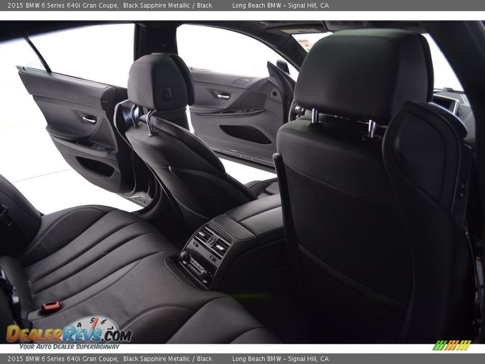 2015 BMW 6 Series 640i Gran Coupe Black Sapphire Metallic / Black Photo #18