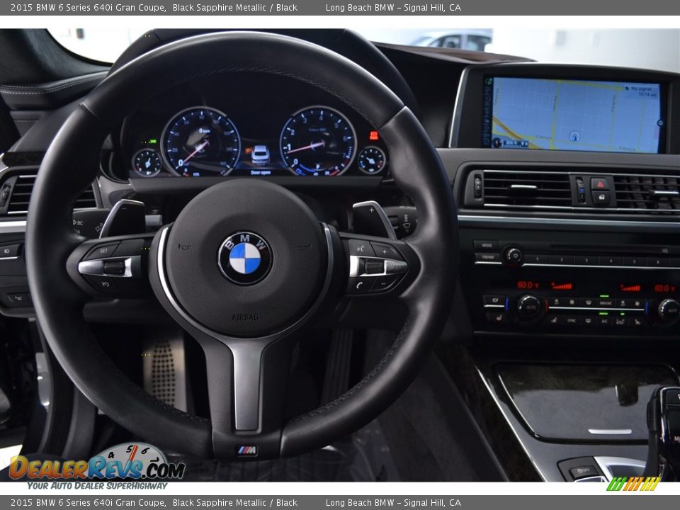 2015 BMW 6 Series 640i Gran Coupe Black Sapphire Metallic / Black Photo #29