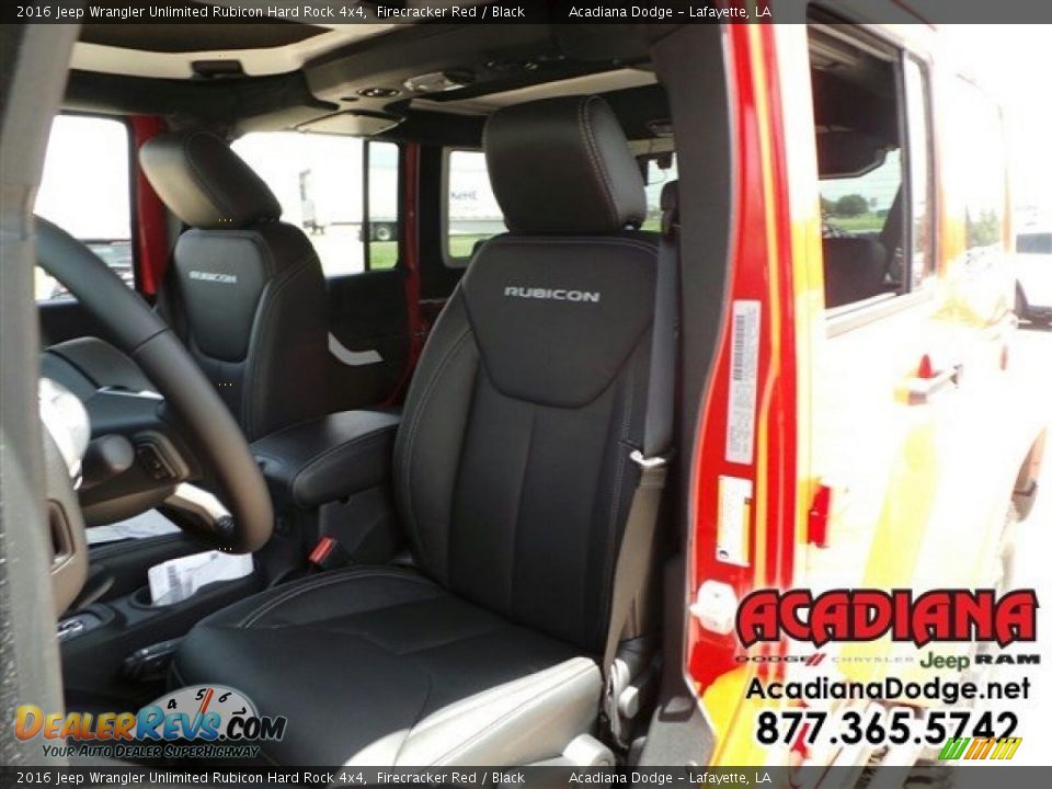 2016 Jeep Wrangler Unlimited Rubicon Hard Rock 4x4 Firecracker Red / Black Photo #5