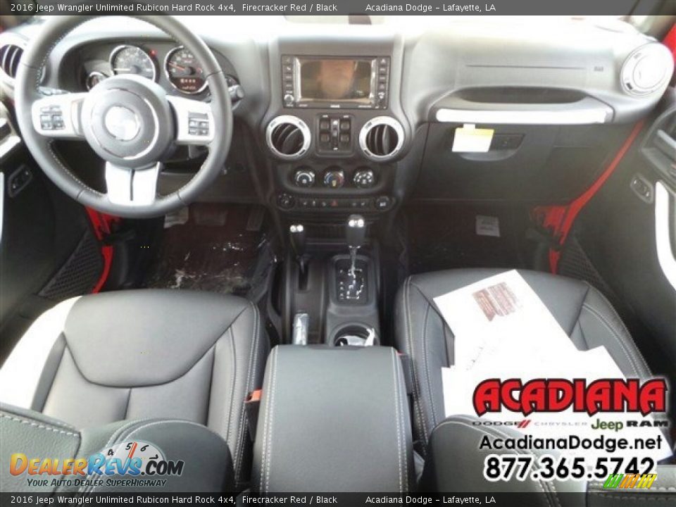 2016 Jeep Wrangler Unlimited Rubicon Hard Rock 4x4 Firecracker Red / Black Photo #9