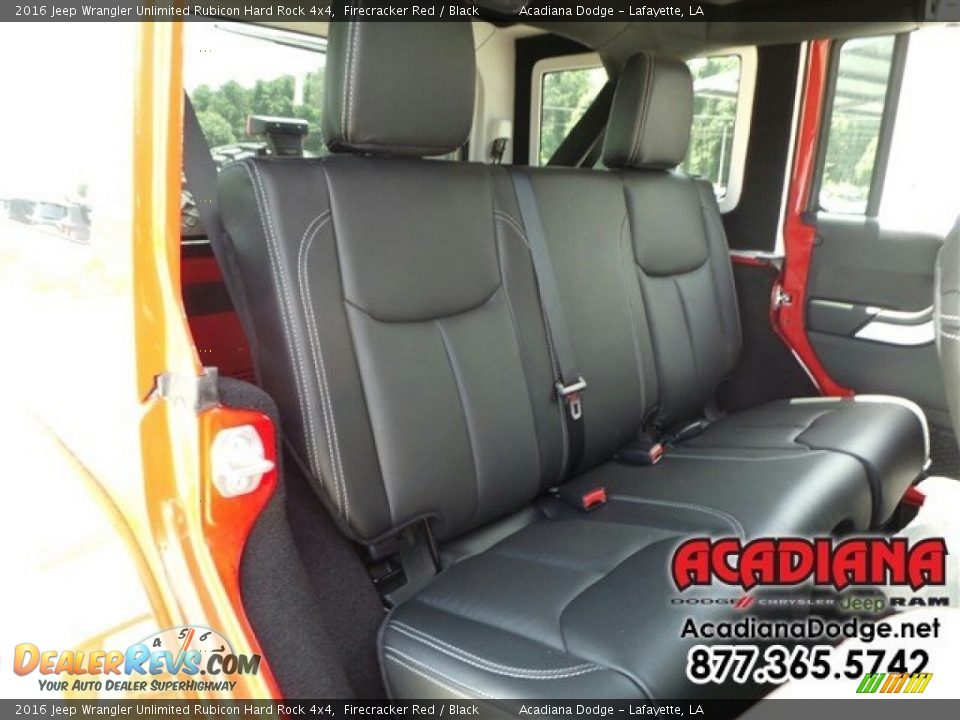 2016 Jeep Wrangler Unlimited Rubicon Hard Rock 4x4 Firecracker Red / Black Photo #11