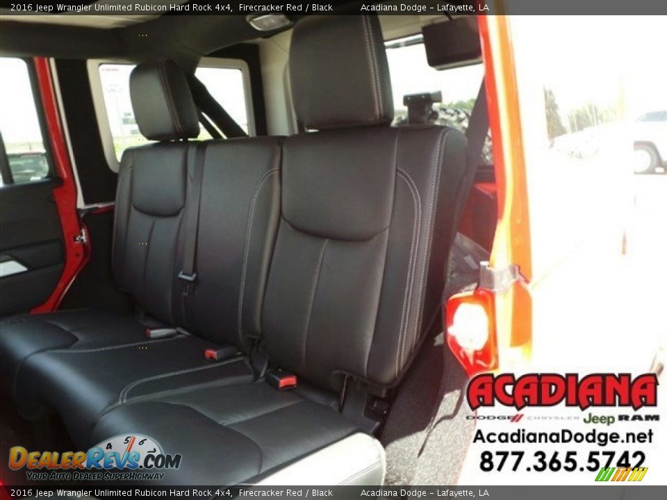 2016 Jeep Wrangler Unlimited Rubicon Hard Rock 4x4 Firecracker Red / Black Photo #12