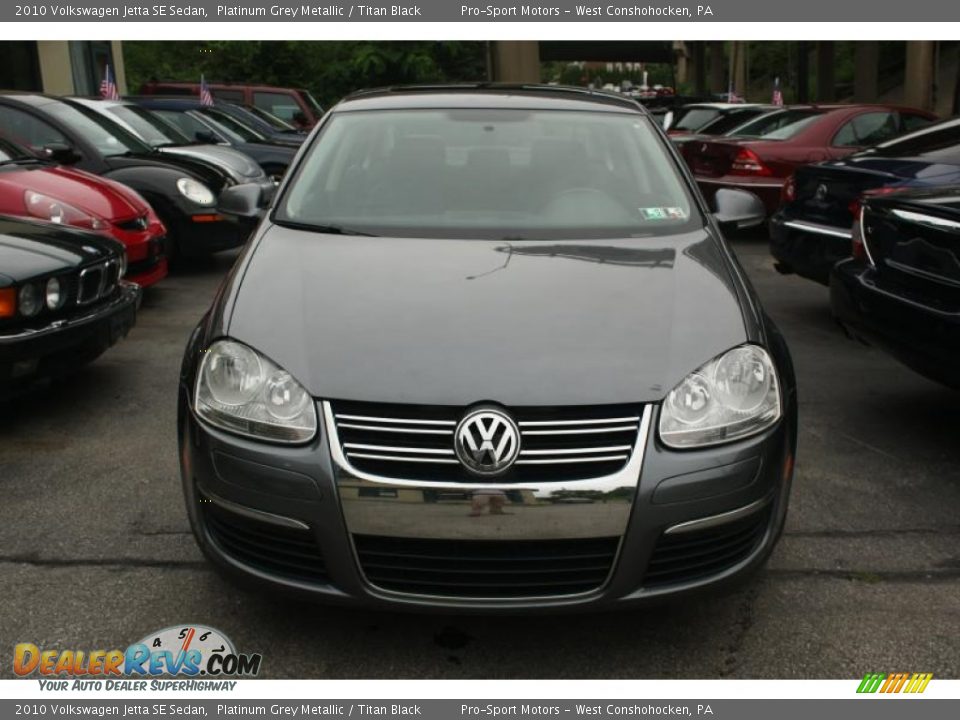 2010 Volkswagen Jetta SE Sedan Platinum Grey Metallic / Titan Black Photo #2