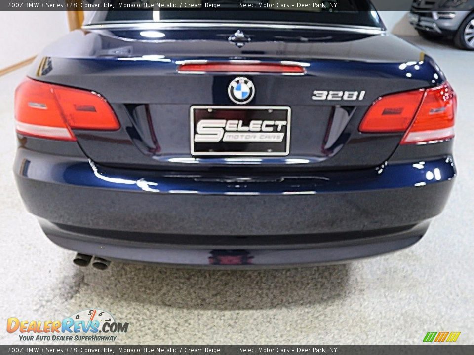 2007 BMW 3 Series 328i Convertible Monaco Blue Metallic / Cream Beige Photo #7
