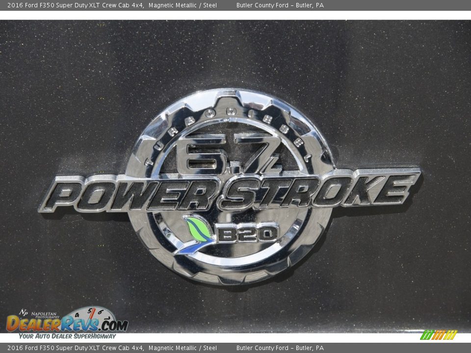 2016 Ford F350 Super Duty XLT Crew Cab 4x4 Magnetic Metallic / Steel Photo #14