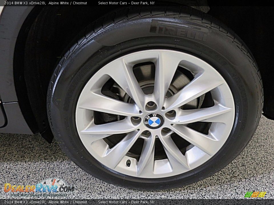 2014 BMW X3 xDrive28i Alpine White / Chestnut Photo #7