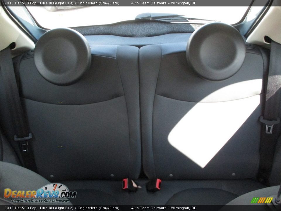 2013 Fiat 500 Pop Luce Blu (Light Blue) / Grigio/Nero (Gray/Black) Photo #19