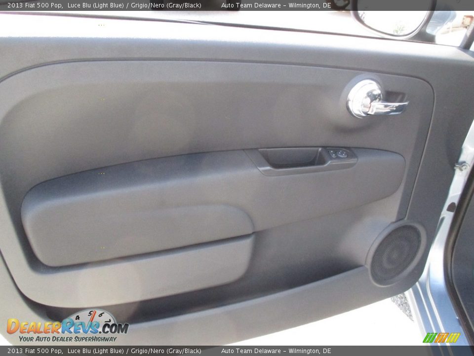 2013 Fiat 500 Pop Luce Blu (Light Blue) / Grigio/Nero (Gray/Black) Photo #22