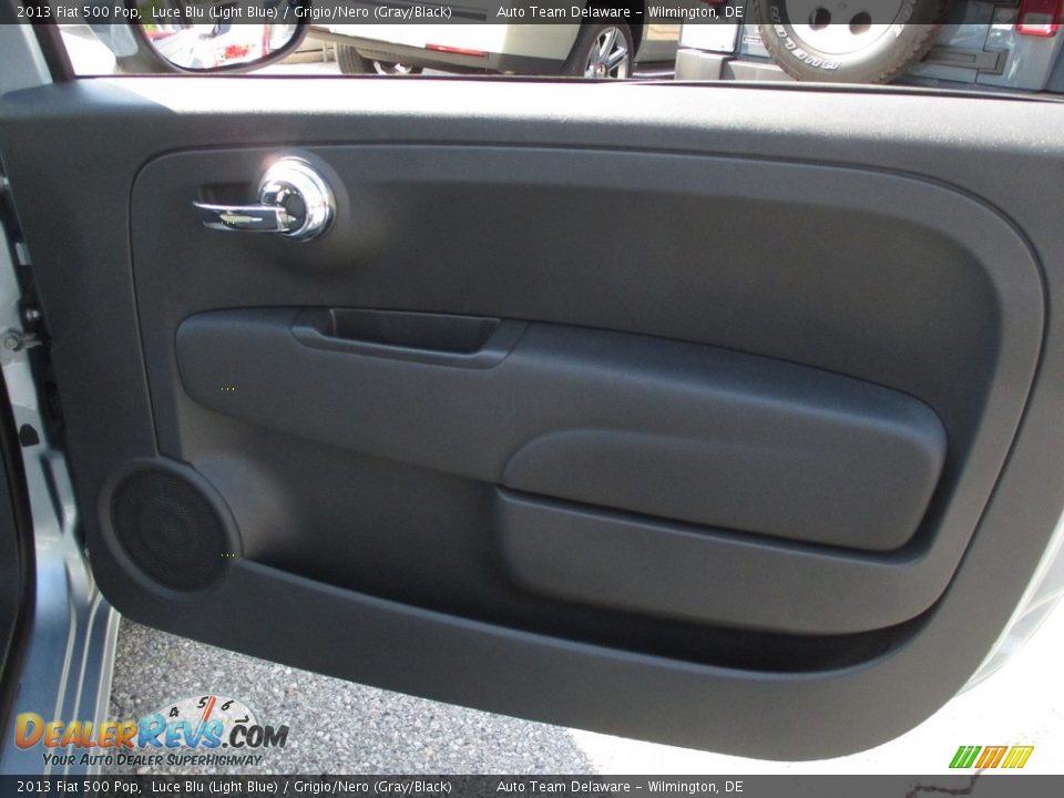 2013 Fiat 500 Pop Luce Blu (Light Blue) / Grigio/Nero (Gray/Black) Photo #23