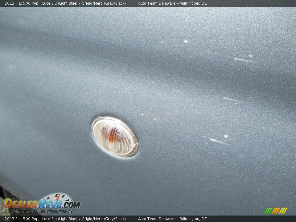 2013 Fiat 500 Pop Luce Blu (Light Blue) / Grigio/Nero (Gray/Black) Photo #27