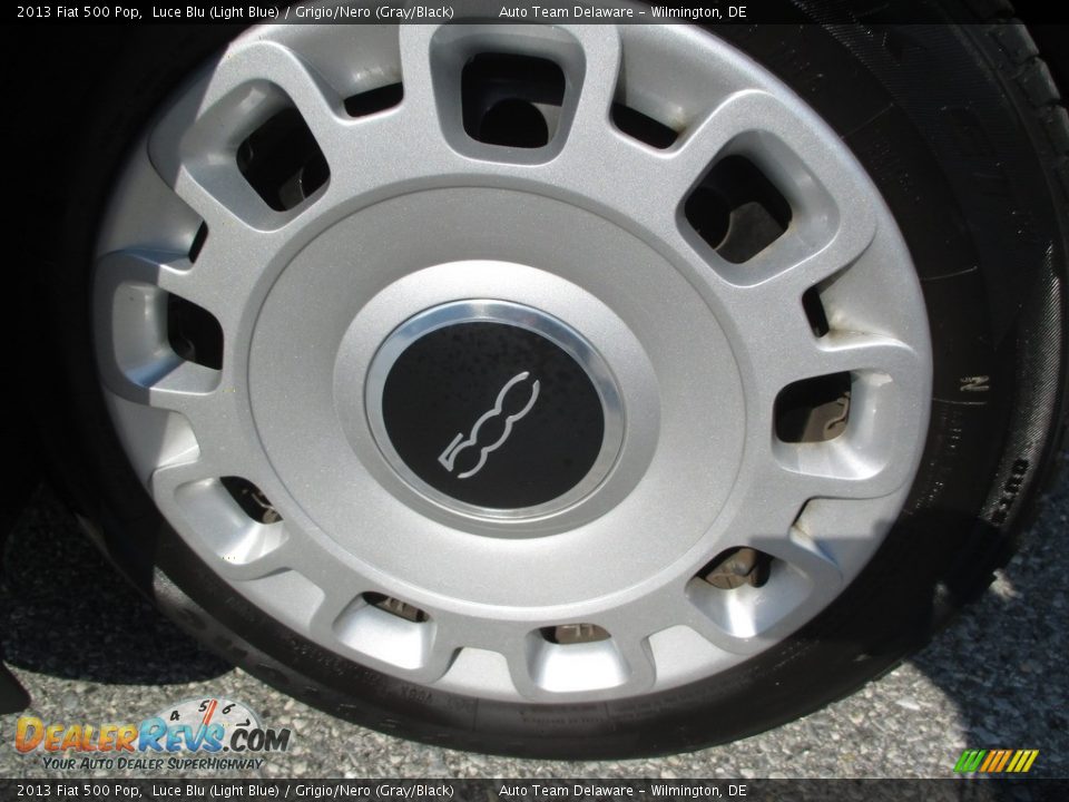 2013 Fiat 500 Pop Luce Blu (Light Blue) / Grigio/Nero (Gray/Black) Photo #29