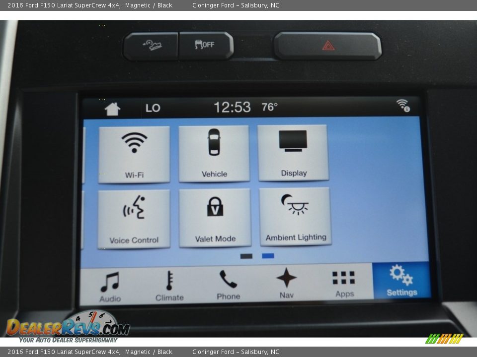 2016 Ford F150 Lariat SuperCrew 4x4 Magnetic / Black Photo #14