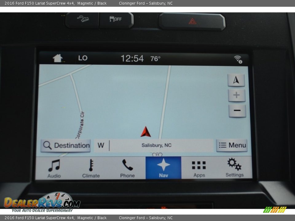 2016 Ford F150 Lariat SuperCrew 4x4 Magnetic / Black Photo #15