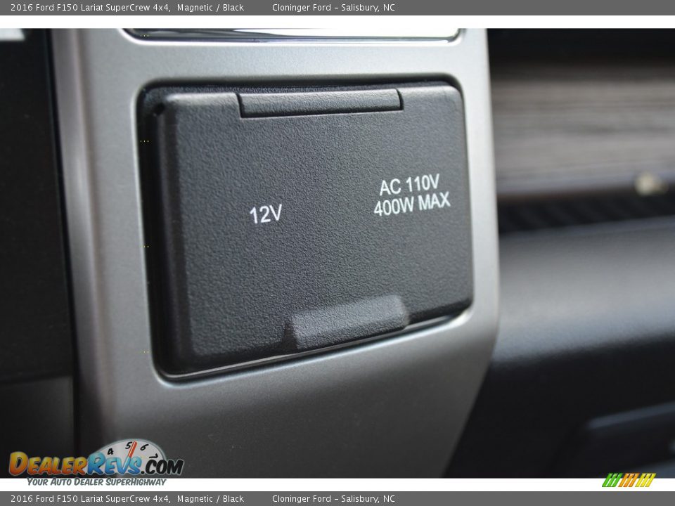 2016 Ford F150 Lariat SuperCrew 4x4 Magnetic / Black Photo #21