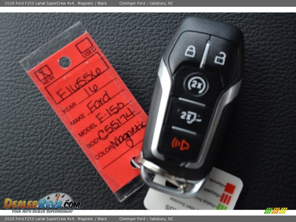 2016 Ford F150 Lariat SuperCrew 4x4 Magnetic / Black Photo #27