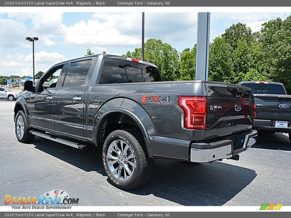 2016 Ford F150 Lariat SuperCrew 4x4 Magnetic / Black Photo #28