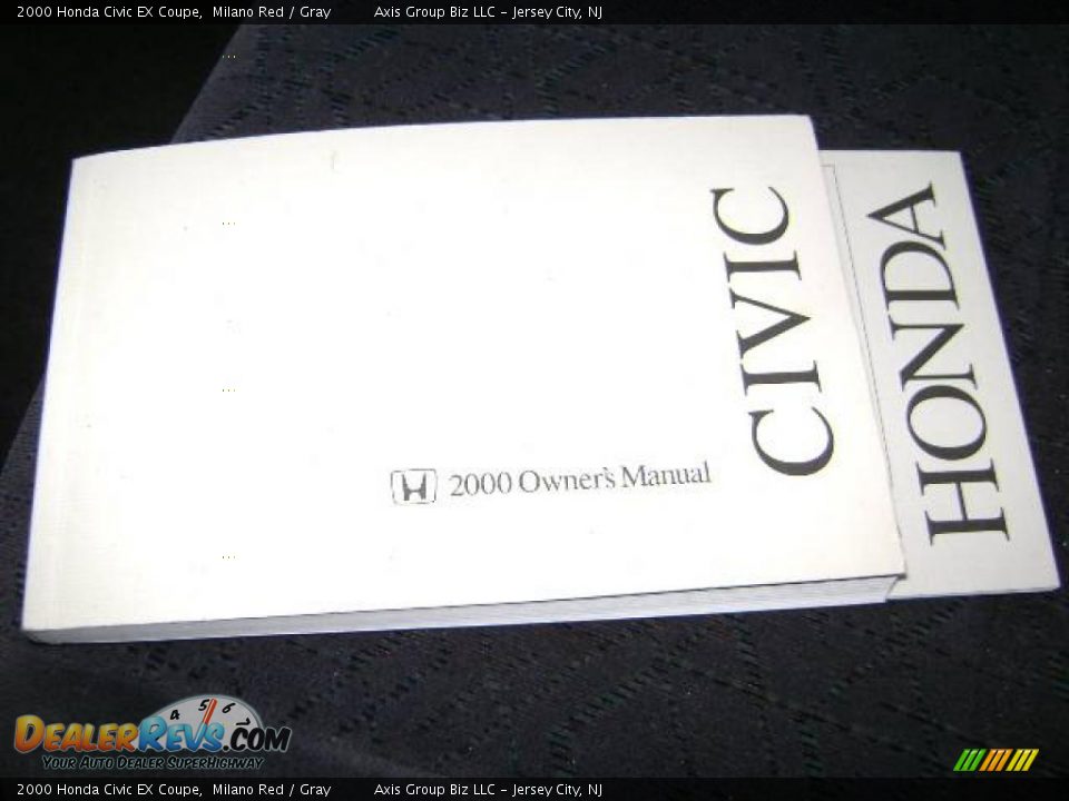 2000 Honda Civic EX Coupe Milano Red / Gray Photo #18