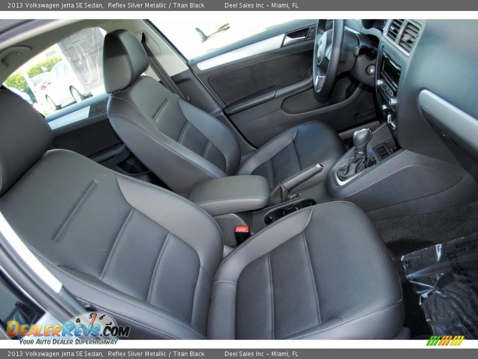 2013 Volkswagen Jetta SE Sedan Reflex Silver Metallic / Titan Black Photo #18