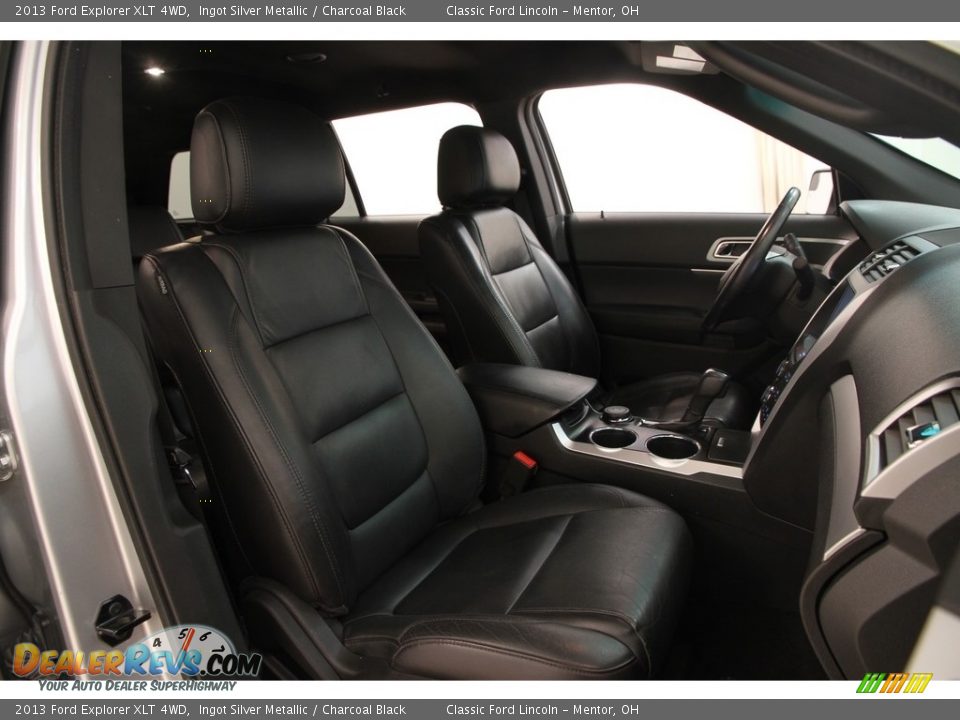 2013 Ford Explorer XLT 4WD Ingot Silver Metallic / Charcoal Black Photo #11