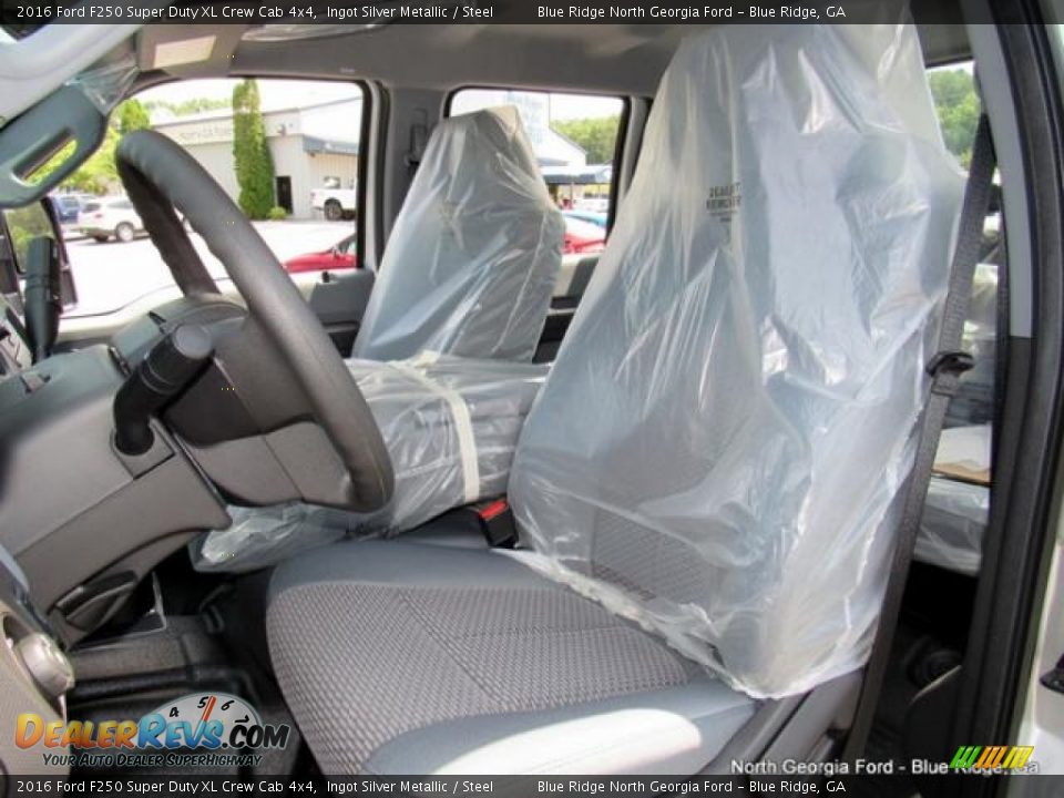 2016 Ford F250 Super Duty XL Crew Cab 4x4 Ingot Silver Metallic / Steel Photo #11