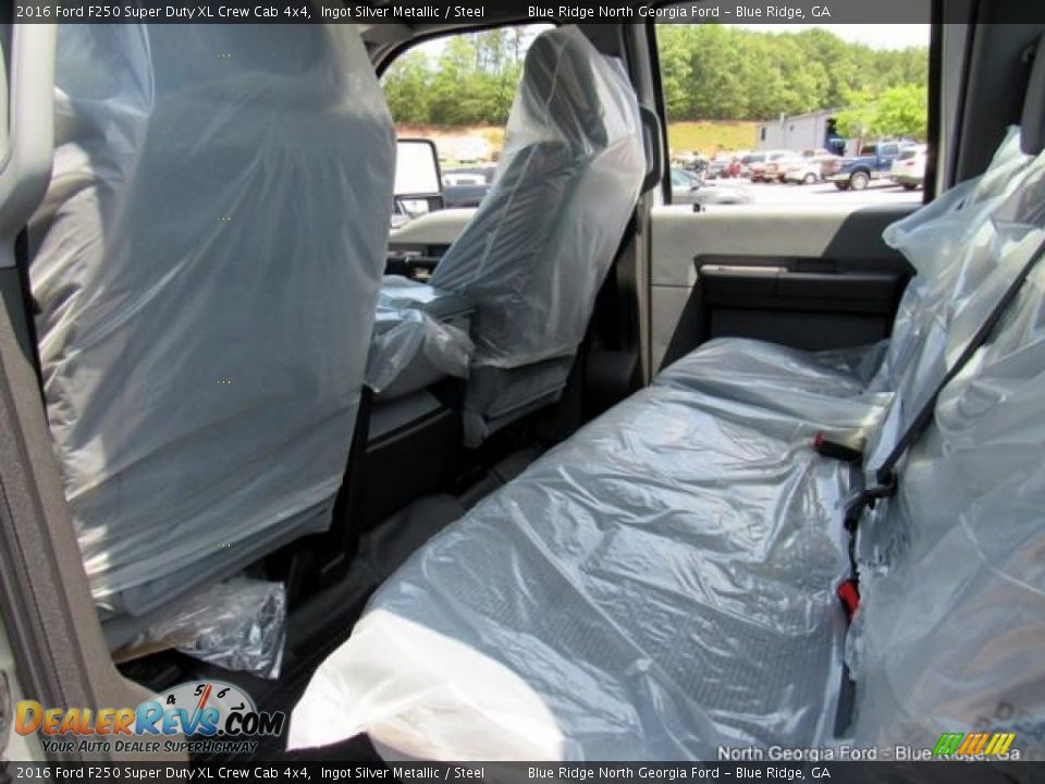 2016 Ford F250 Super Duty XL Crew Cab 4x4 Ingot Silver Metallic / Steel Photo #14