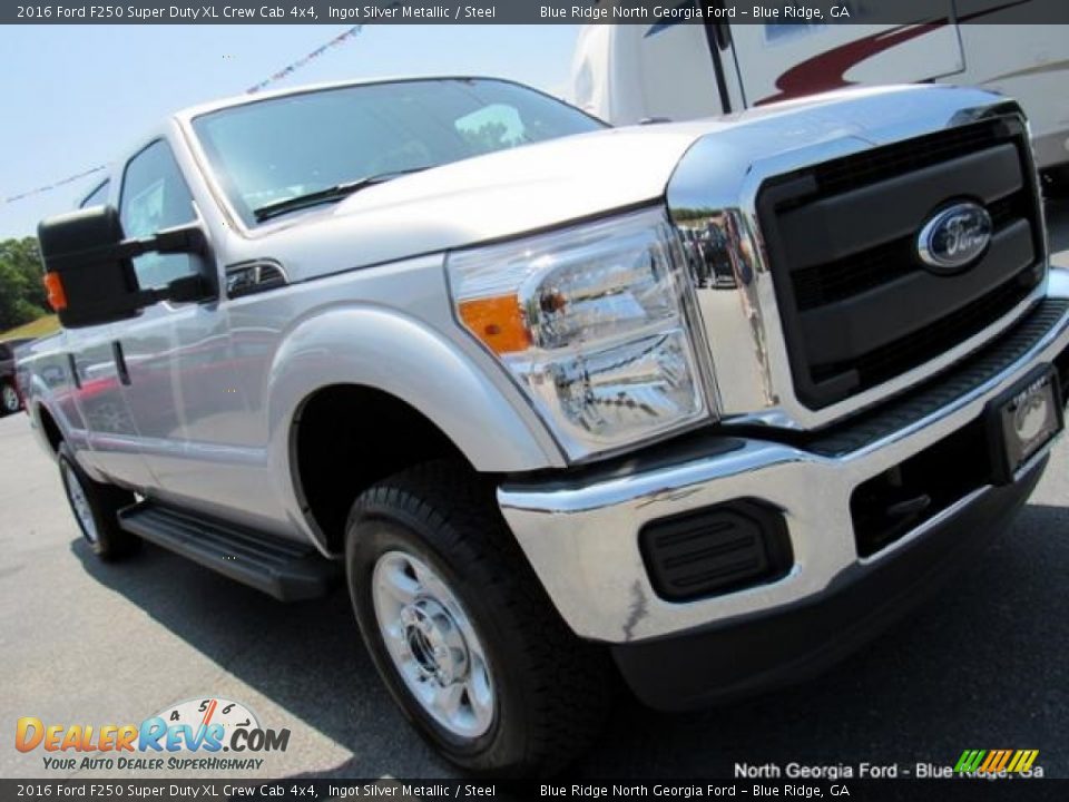 2016 Ford F250 Super Duty XL Crew Cab 4x4 Ingot Silver Metallic / Steel Photo #29