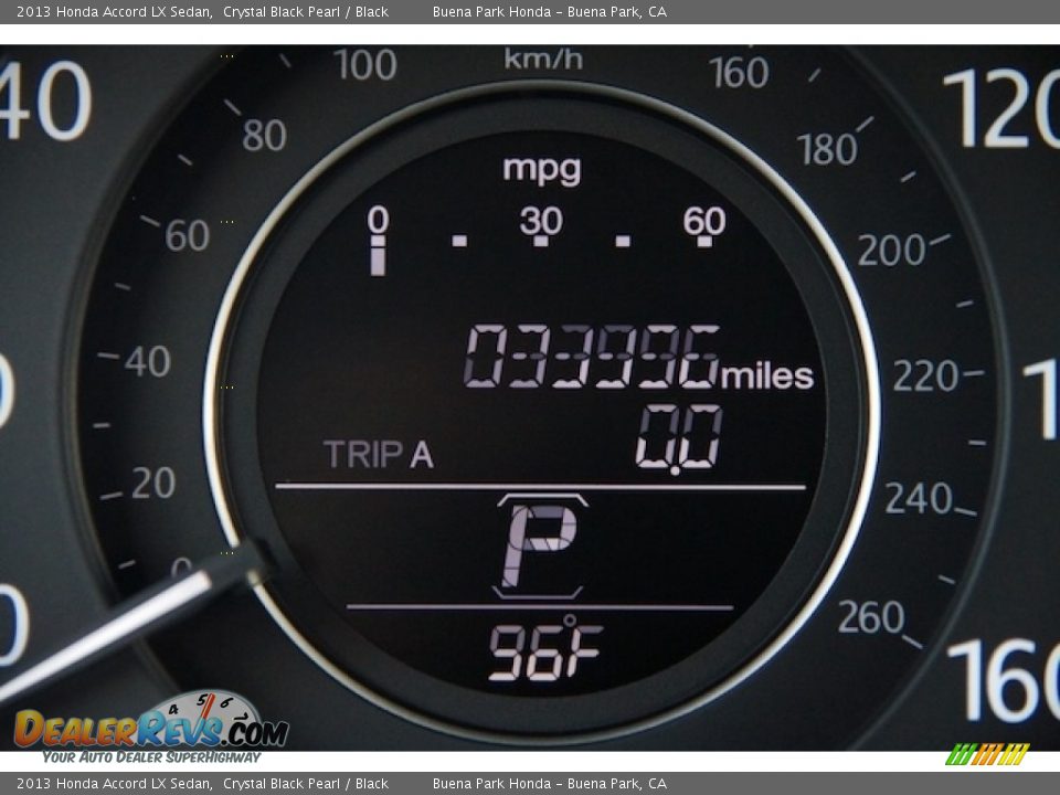 2013 Honda Accord LX Sedan Crystal Black Pearl / Black Photo #6