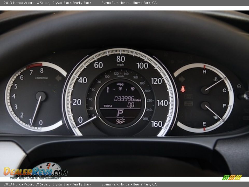 2013 Honda Accord LX Sedan Crystal Black Pearl / Black Photo #22