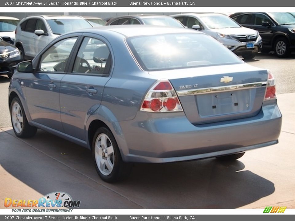 2007 Chevrolet Aveo LT Sedan Icelandic Blue / Charcoal Black Photo #2