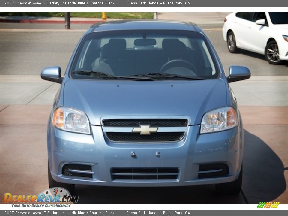 2007 Chevrolet Aveo LT Sedan Icelandic Blue / Charcoal Black Photo #7